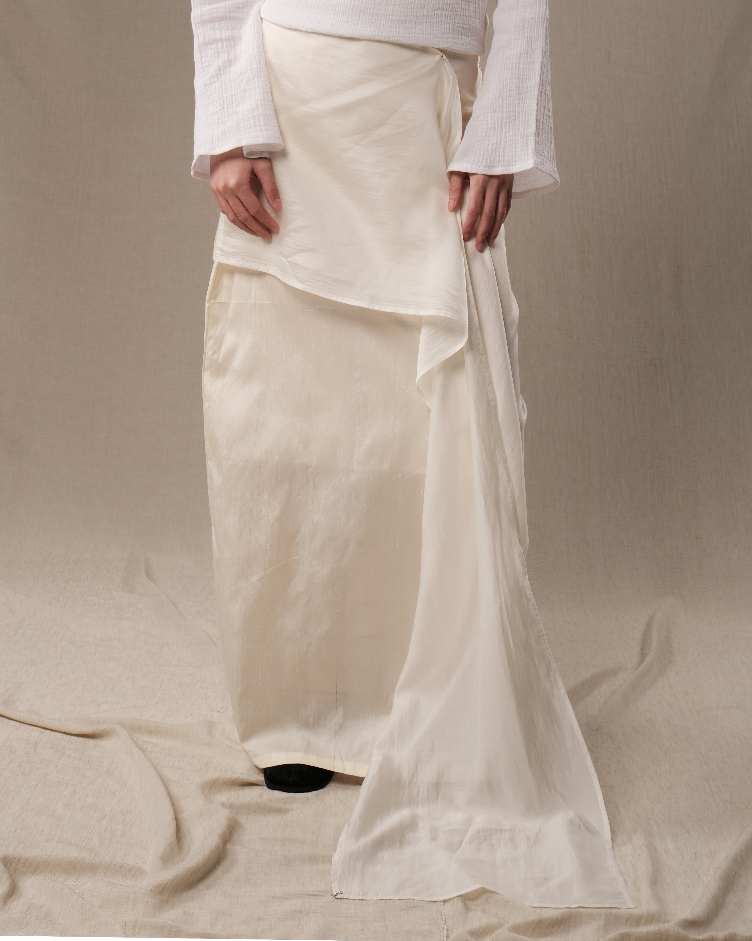 KHAT Sutra Shantung "Raw silk" Skirt