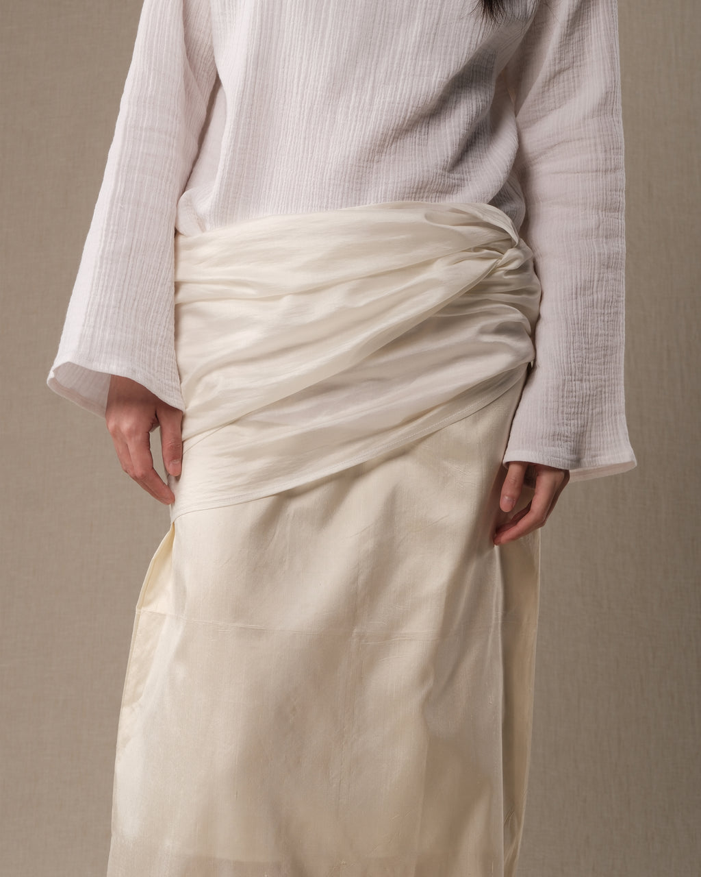 KHAT Sutra Shantung "Raw silk" Skirt