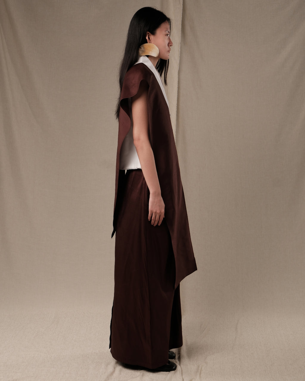 SAFFAR Sutra Shantung "Raw silk" Skirt