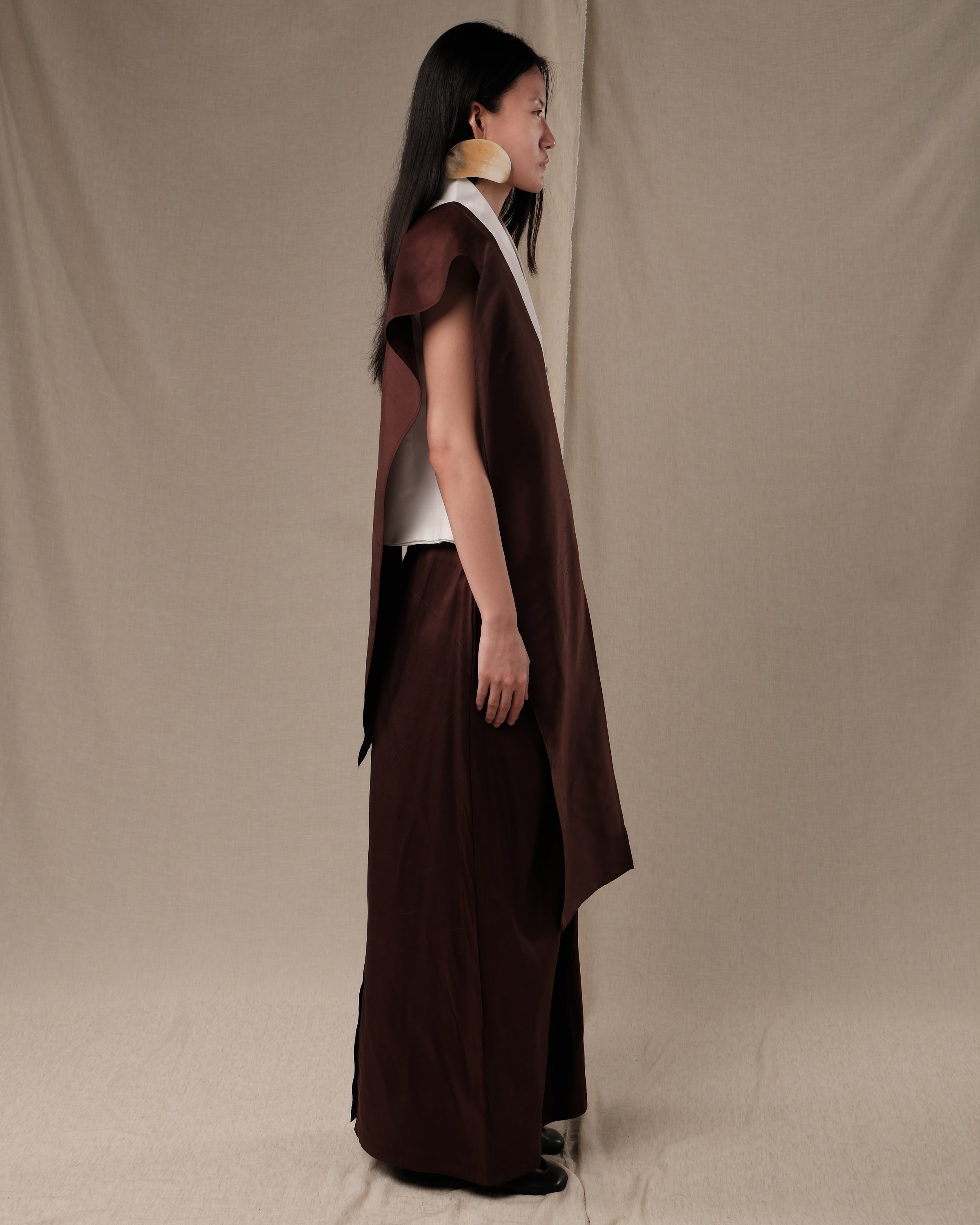 SAFFAR Sutra Shantung "Raw silk" Skirt