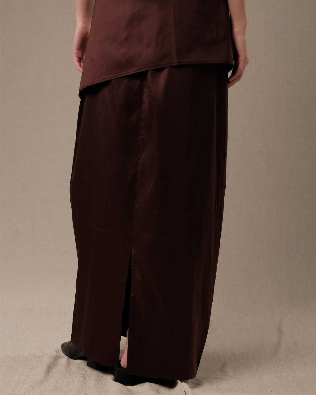 SAFFAR Sutra Shantung "Raw silk" Skirt