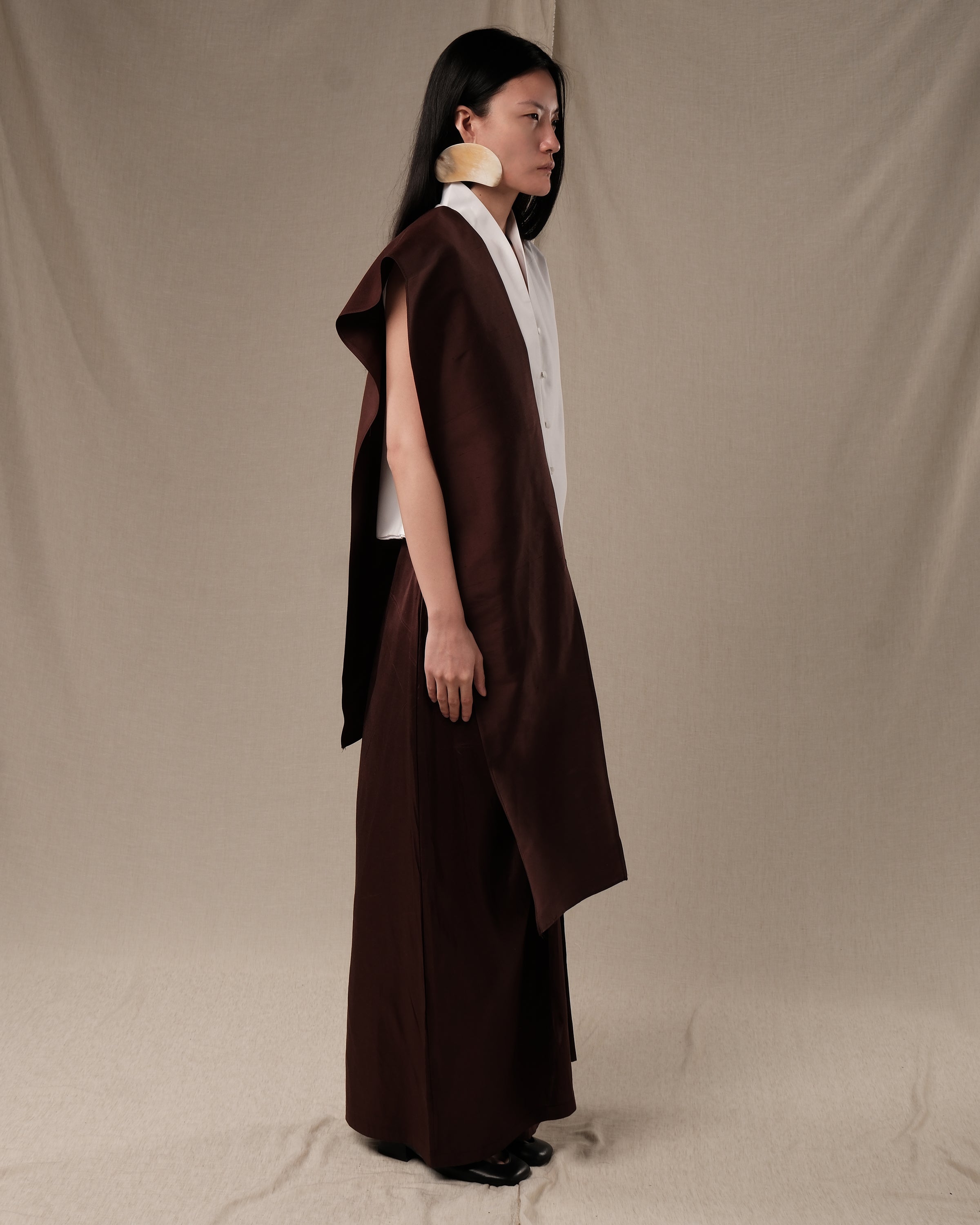 SAFFAR Sutra Shantung "Raw silk" Skirt