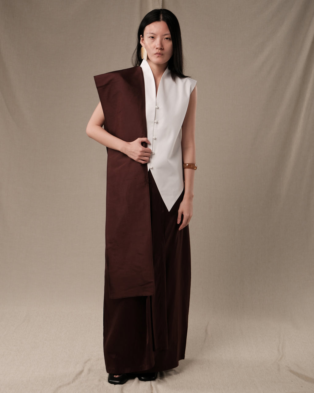SAFFAR Sutra Shantung "Raw silk" Skirt