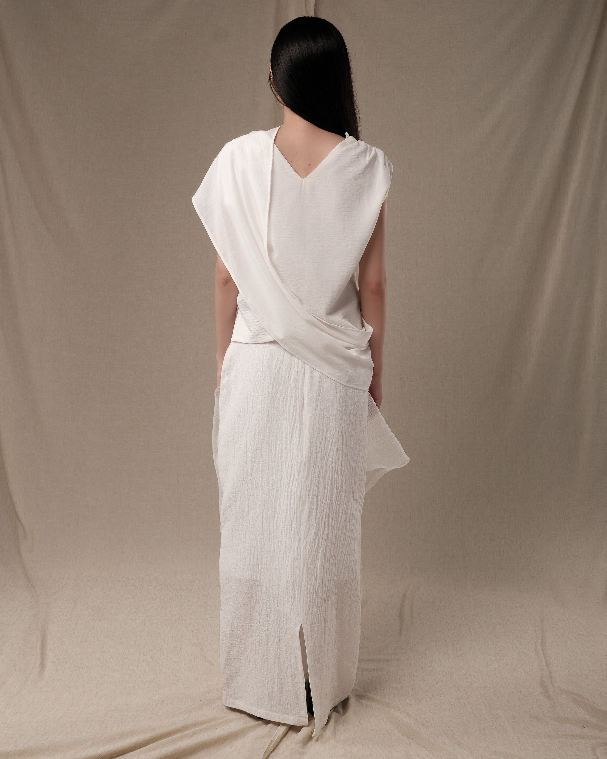 SHIRATH Layered Pleats Skirt