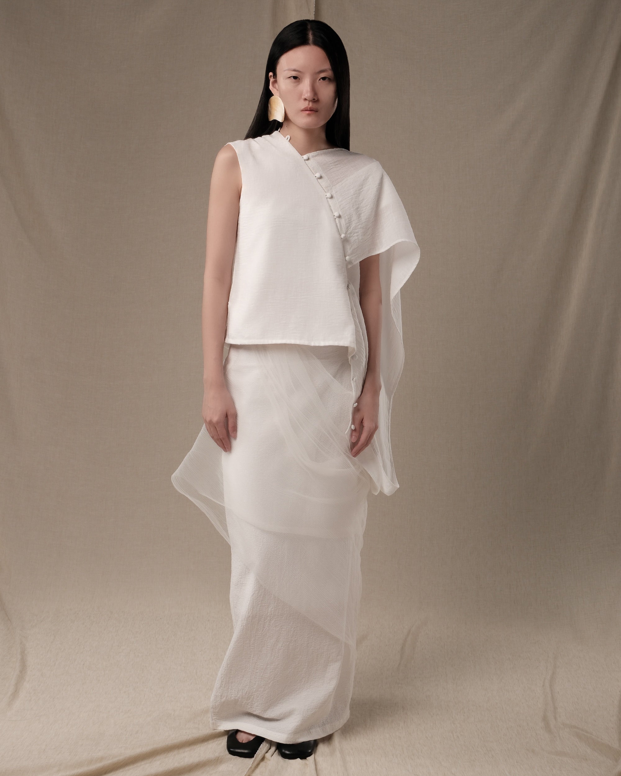 SHIRATH Layered Pleats Skirt