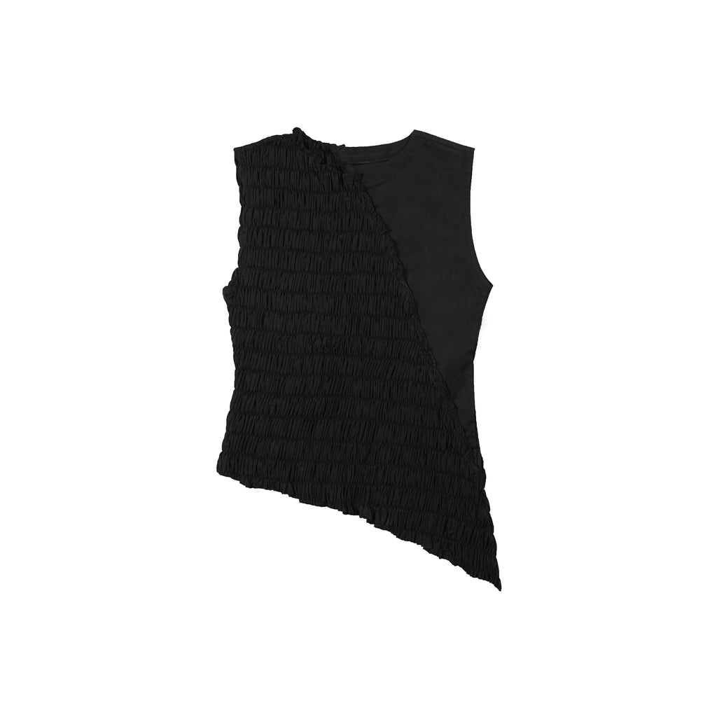 ZIG-ZAG SMOCK TOP