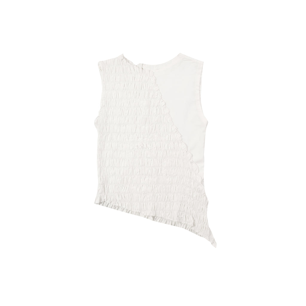 ZIG-ZAG SMOCK TOP